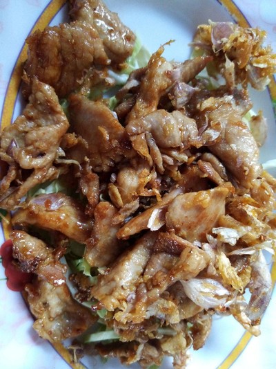 หมูทอดดระเทียม