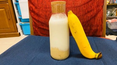 นมกล้วยหอมน้ำผึ้ง🍌