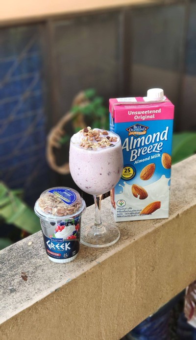 วิธีทำ สมูตตี้กรีกโยเกิร์ต