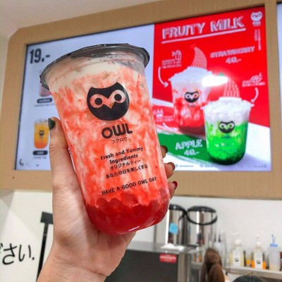 เมนูของร้าน Owl Cha ตึกพหลโยธินเพลส (ฝั่งพลาซ่า)