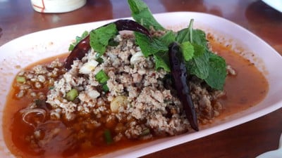 เมนูของร้าน ลาบเป็ด ป.4 ซอยโรงปูน พระราม 9