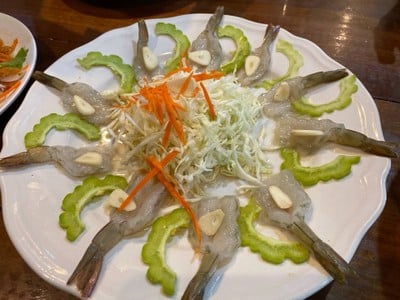 กุ้งแช่น้ำปลา