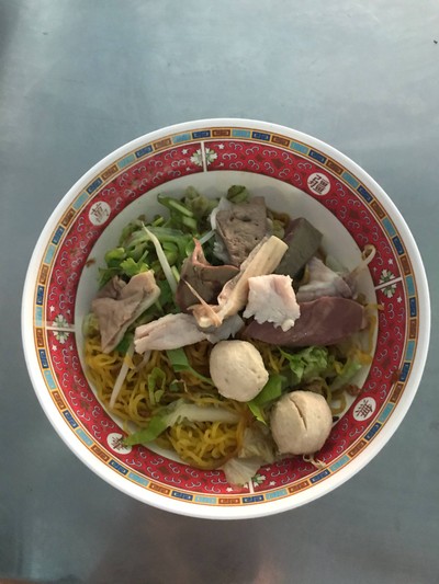 บะหมี่แห้งหมูรวม