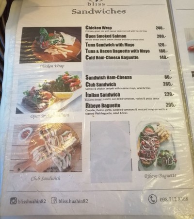 ป้ายราคาหรือสมุดเมนู