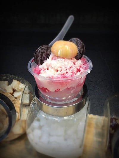 วิธีทำ น้ำแข็งใส น้ำแข็งใส ไดฟูกุโอรีโอ 