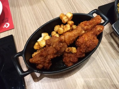 ไก่ทอดซอสเผ็ด