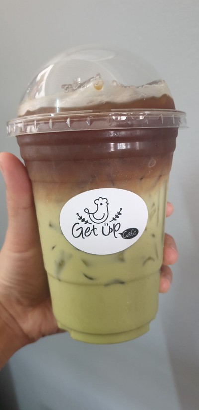 มัทฉะลาเต้เย็น