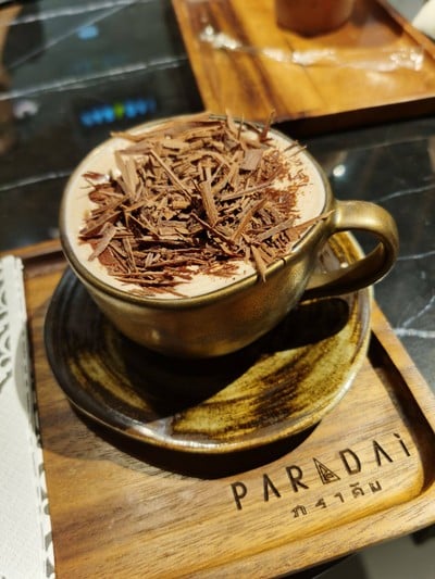 เมนูของร้าน PARADAi Crafted Chocolate & Cafe BACC หอศิลป์กรุงเทพฯ