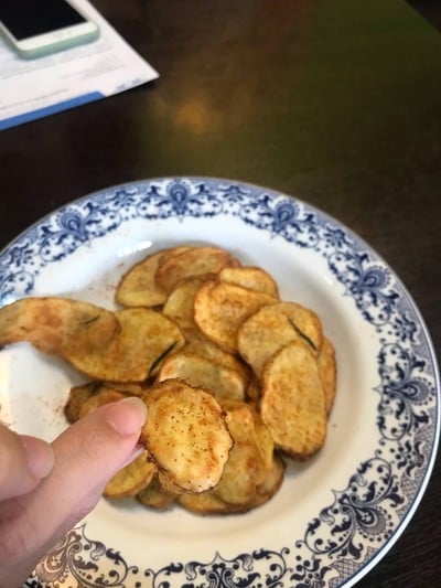 มันฝรั่งใส่ Rosemary&garlic (air Fryer)