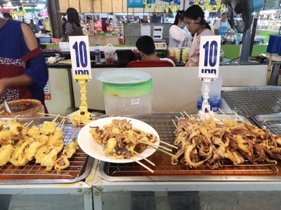 ปลาหมึกย่าง