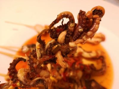 ปลาหมึกย่าง