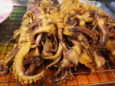 ปลาหมึกย่าง