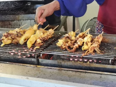 ปลาหมึกย่าง