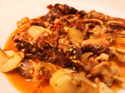 ปลาหมึกย่าง