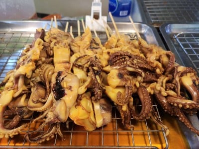 ปลาหมึกย่าง