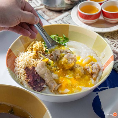 เมนูของร้าน โจ๊กต้นพยอม