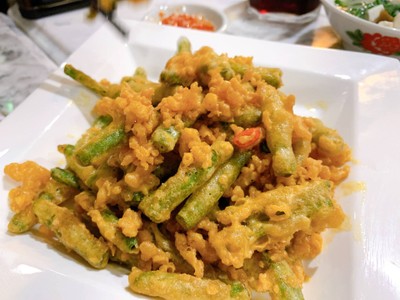 ถั่วฝักยาวไข่เค็ม