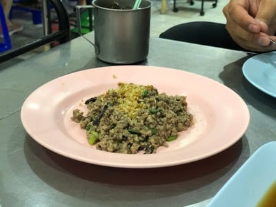 หนำเลียบผัดหมูสับ