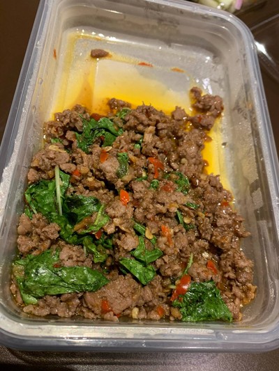 กะเพราเนื้อสับ