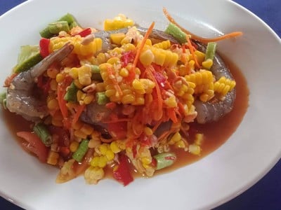 เมนูของร้าน ส้มตำ เต้าส่วน