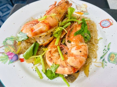 วิธีทำ กุ้งอบวุ้นเส้น