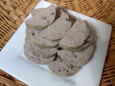 ข้าวเหนียวอัญชันหมูยอ