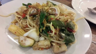 สปาเกตตี้ขี้เมาทะเล