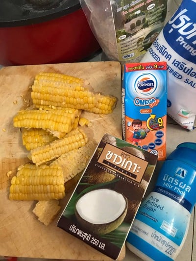 บวดข้าวโพดหวานสาคู
