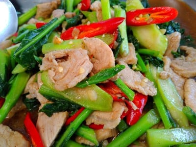 เมนูของร้าน ครัวศรีฟ้า