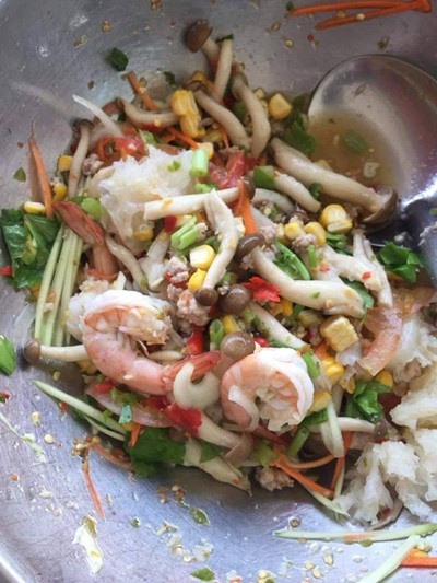 ยำผัก #Delivery