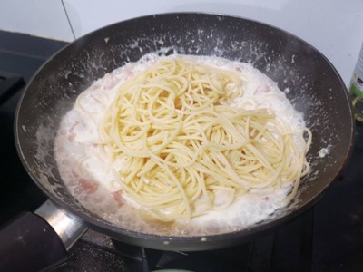 วิธีทำ คาโบนาร่าเบค่อน ~ Carbonara~