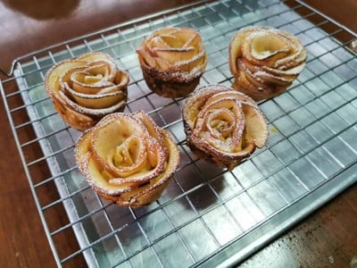 Apple rose tart (low carb version)