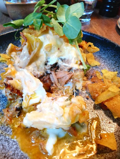 Pulled Pork Benedict $AUD 20 (450 บาท)