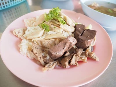 เมนูของร้าน เอื้องคำข้าวมันไก่