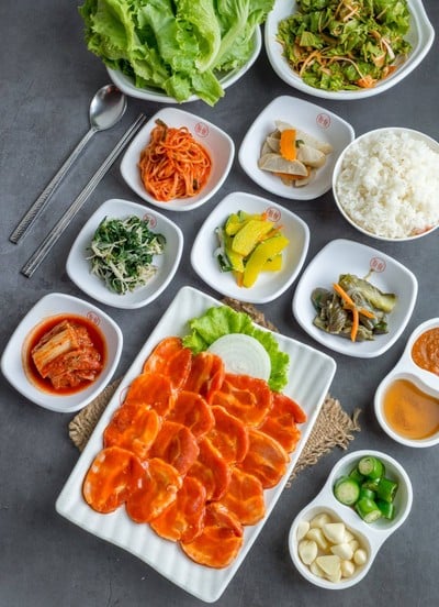 เมนูของร้าน ร้านเกาหลีล้ำลำ มีโชคพลาซ่า