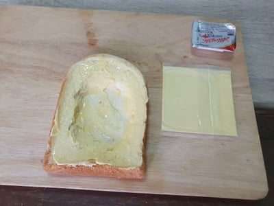 วิธีทำ Cheese Egg Toast ขนมปังไข่ชีสอาหารเช้า 5 นาที ด้วยหม้อทอดไร้น้ำมัน