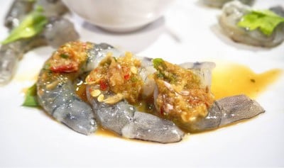 กุ้งแช่น้ำปลา