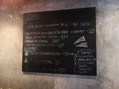 ป้ายราคาหรือสมุดเมนู