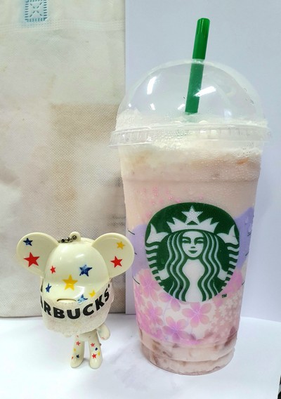 Pink Peach Crème Blossom Frappuccino