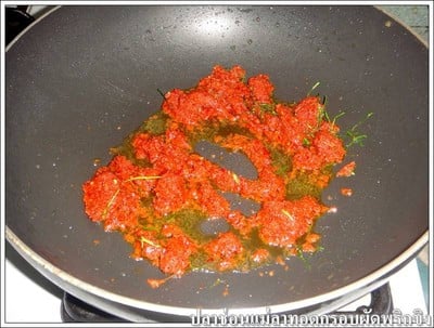 วิธีทำ ปลาช่อนแม่ลาทอดกรอบผัดพริกขิง