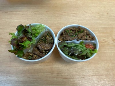 ข้าวหน้าเนื้อซอสแจ่ว