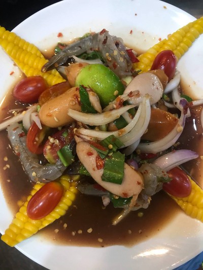 ยำตำเติป สามกองตลาดทวีสมาน