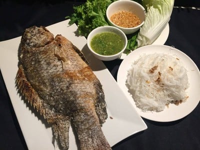 ปลานิลเผา