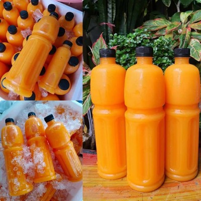 [โปรตบโต๊ะ]10ฟรี1ขวดน้ำส้มใหญ่ผสมเนื้อเยอะ(ขนาด1000cc.)