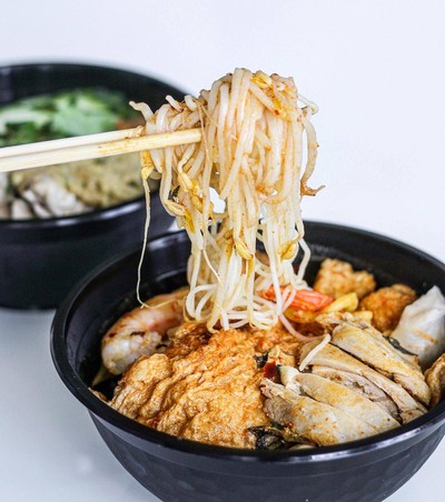 Combination Curry Laksa ($11.8AUD ~245baht)
