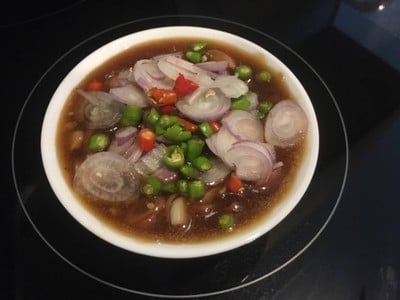 น้ำจิ้มปลาเผา (มะขาม)