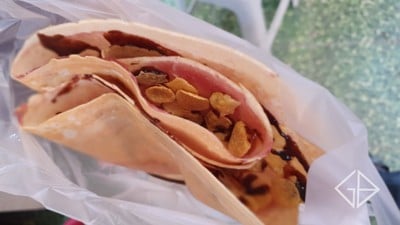 บลูเบอร์รี่+คอนเฟลค+เม็ดมะม่วง (45 บาท)