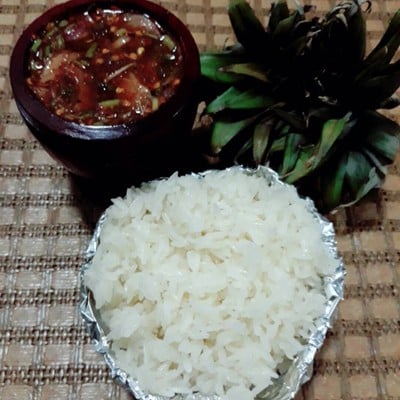 นึ่งข้าวเหนียวง่ายๆด้วยกระชอน (ข้าวเม็ดสวย ไม่แข็ง) นึ่งข้าวเหนียวง่ายๆด้วยกระชอน (ข้าวเม็ดสวย ไม่แข็ง)