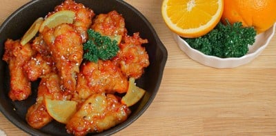 ไก่ทอดเกาหลีซอสส้ม ไก่ทอดเกาหลีซอสส้ม