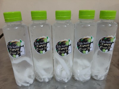 ชุดน้ำมะพร้าวผสมเนื้อแท้5ขวด(ขนาด300cc)